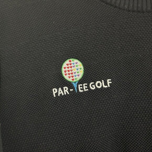 PEARLY GATES “PAR‑TEE GOLF” Logo Knit Sweater Japan Golf Fashion - Picture 3 of 7